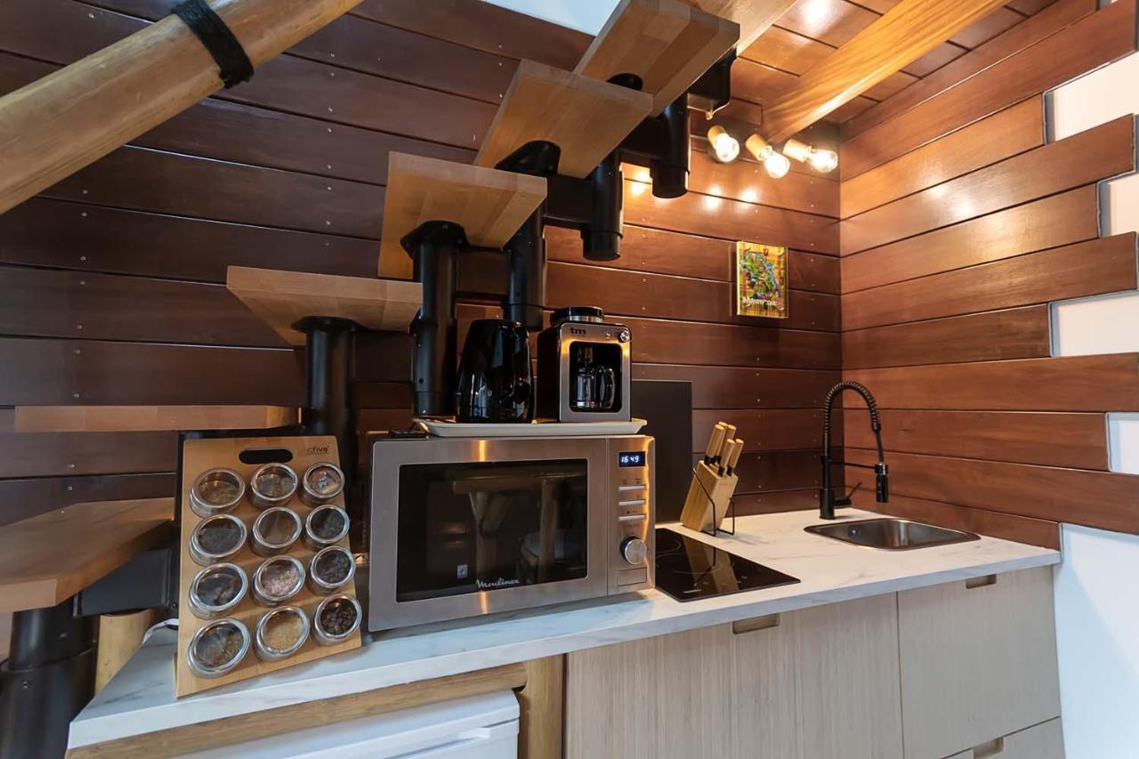 La Kaz Rhumantique Sauna And Spa Privatif La Rivière-Saint-Sauveur Екстериор снимка